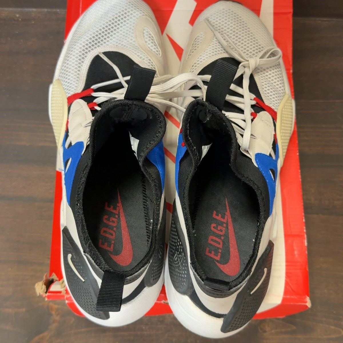 Nike Huarache Edge Txt Black Game Royal University Red Size 14 (Pre-Owned) - Image 5