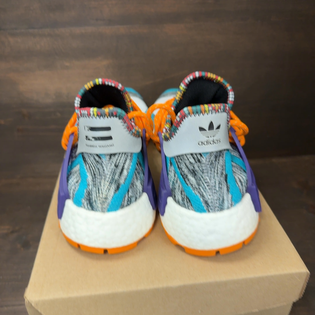 adidas NMD Hu Pharrell Solar Pack Orange Size 9 (Pre-Owned) - Image 4
