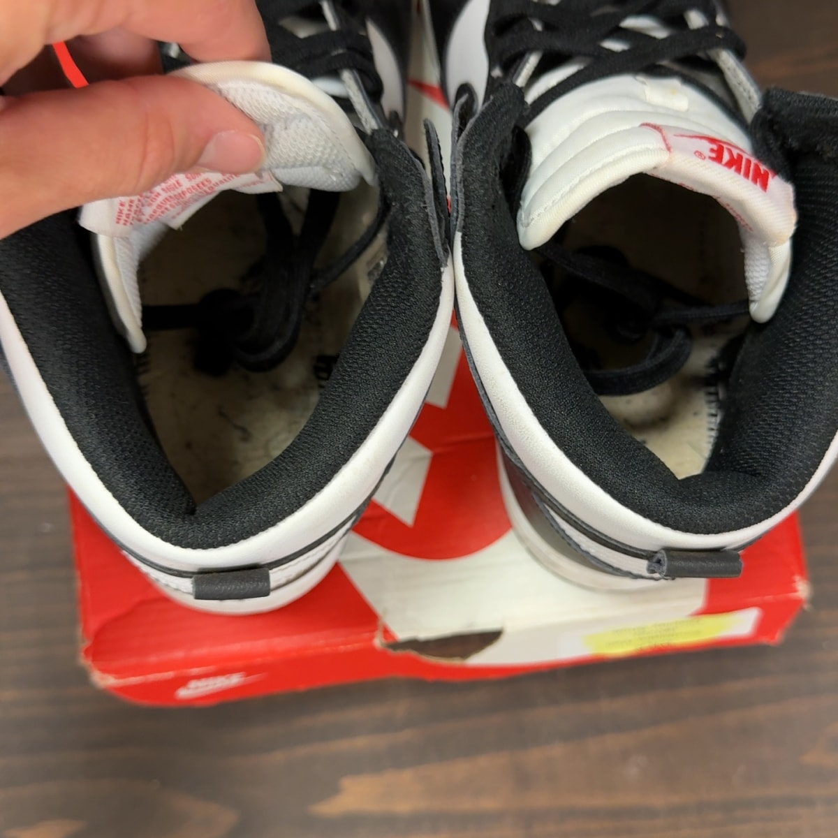 Nike Dunk High Panda (2021) (Women's) Size 8.5W (Pre-Owned) - Image 6