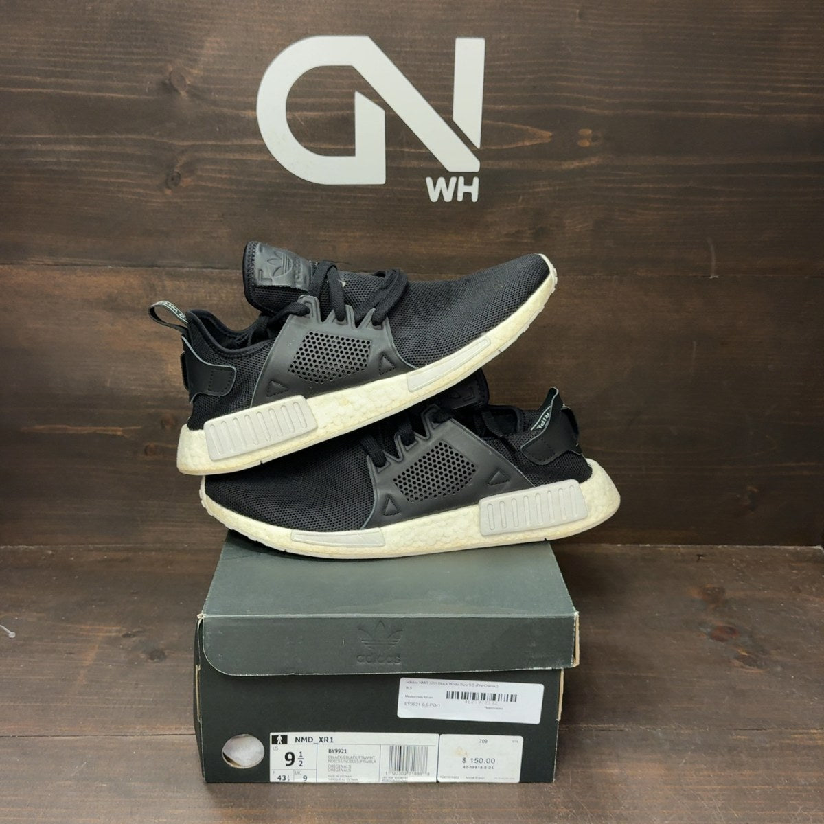 adidas NMD XR1 Black White - Image 1