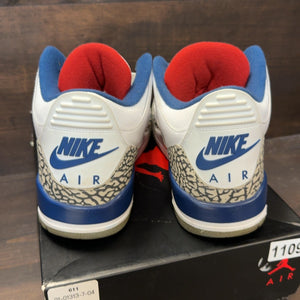 Jordan 3 Retro True Blue (2016) Size 9.5 (Pre-Owned)