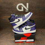 Jordan 1 Retro High Court Purple White Size 10 (Pre-Owned) - front