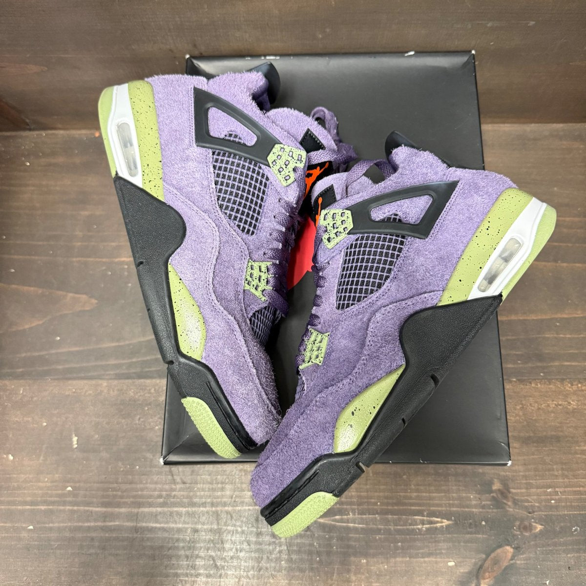 Jordan 4 Retro Canyon Purple (Women's) Size 11.5W (Pre-Owned) - tag