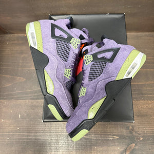 Jordan 4 Retro Canyon Purple (Women's) Size 11.5W (Pre-Owned) - tag