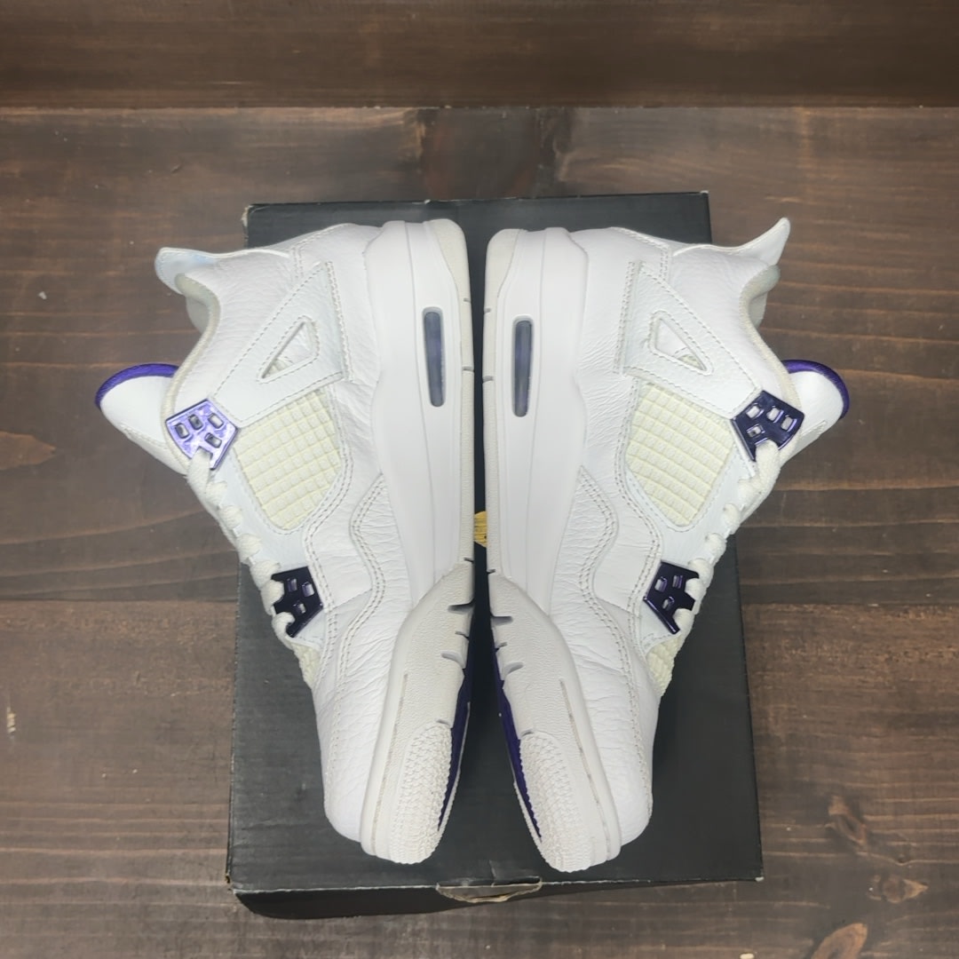 Jordan 4 Retro Metallic Purple (GS) Size 5Y (Pre-Owned)