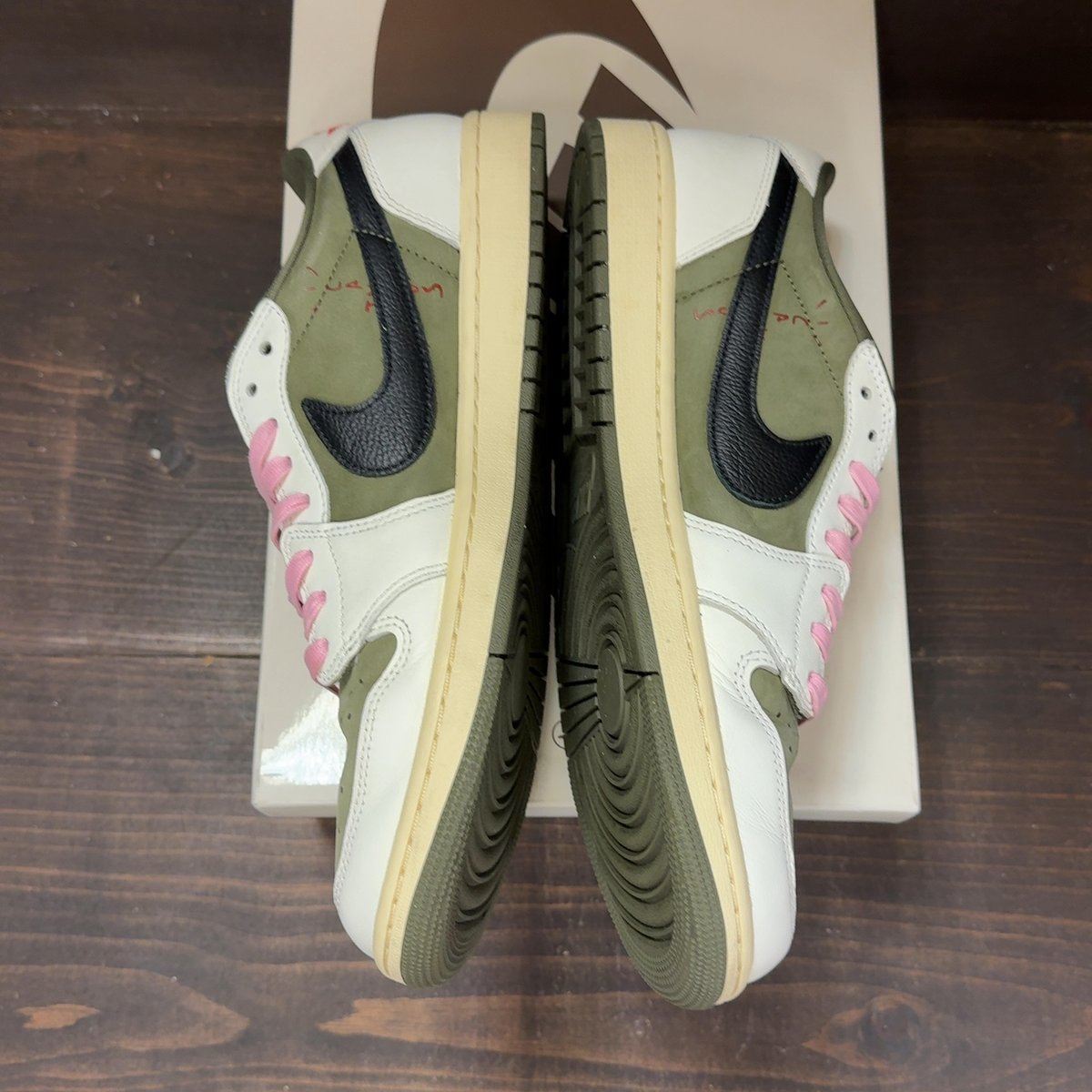 Jordan 1 Retro Low OG SP Travis Scott Medium Olive Size 11.5 (Pre-Owned) - aux