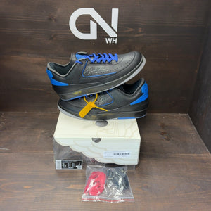 Jordan 2 Retro Low SP Off-White Black Blue Size 13 (Pre-Owned) - front