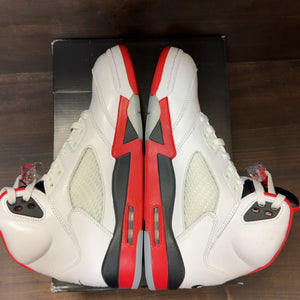 Jordan 5 Retro Fire Red Black Tongue (2025) - Image 5
