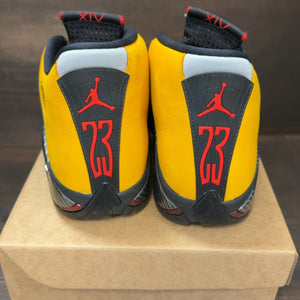 Jordan 14 Retro University Gold Size 8.5 (Pre-Owned) - Image 5