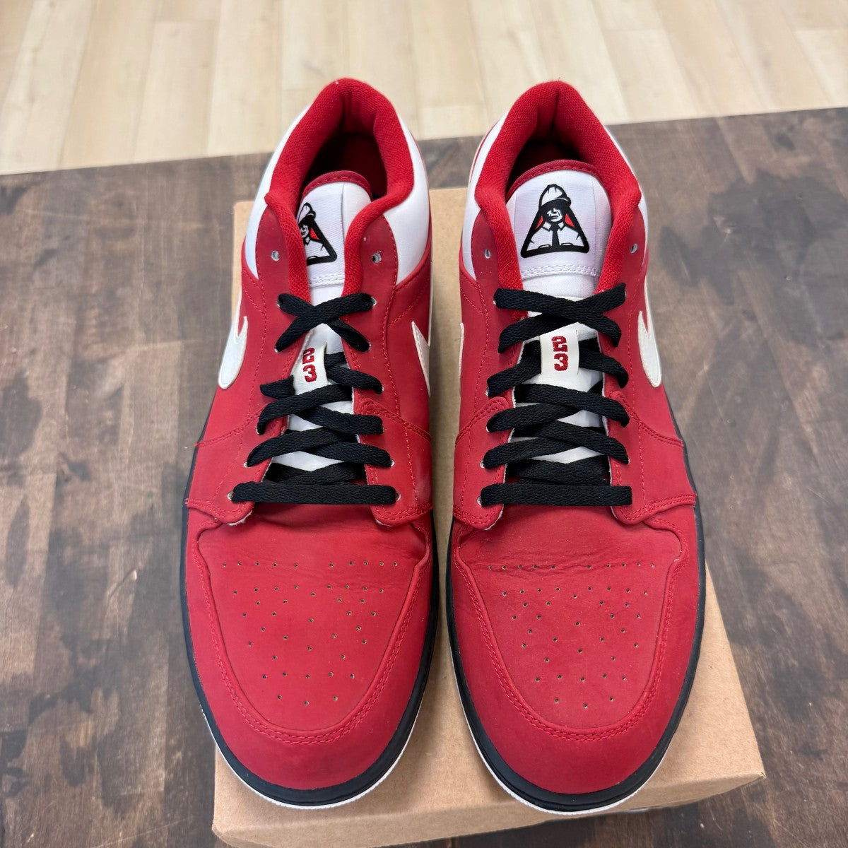 Jordan 1 Low Gym Red White Size 14 (Pre-Owned) - Image 2