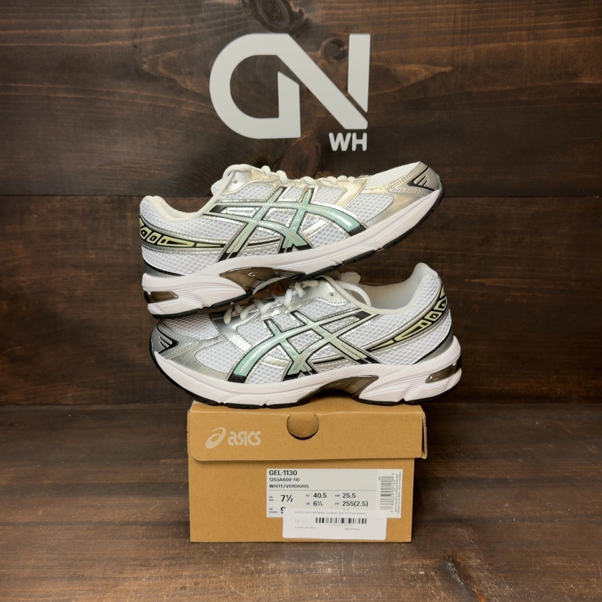 ASICS Gel 1130 'White Verdigris' Size 7.5 (Pre-Owned) - Image 1