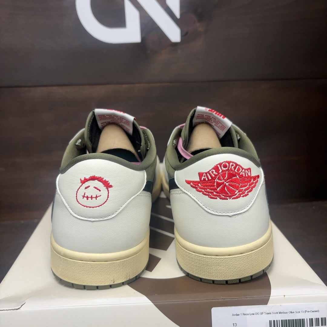 Jordan 1 Retro Low OG SP Travis Scott Medium Olive - Image 5