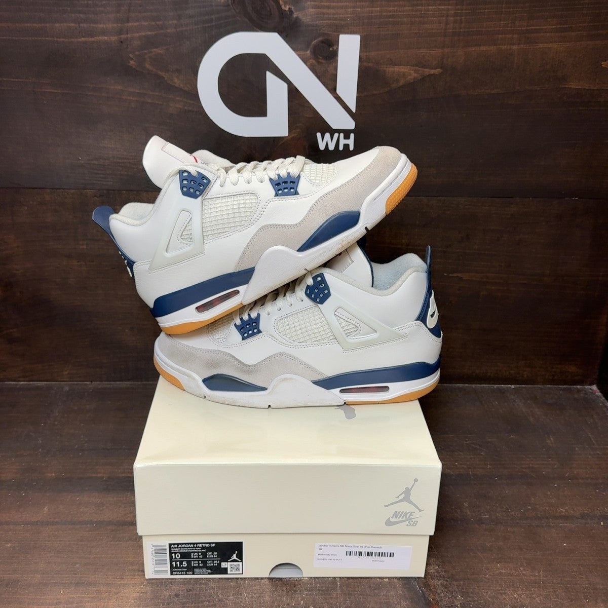 Jordan 4 Retro SB Navy - Image 1