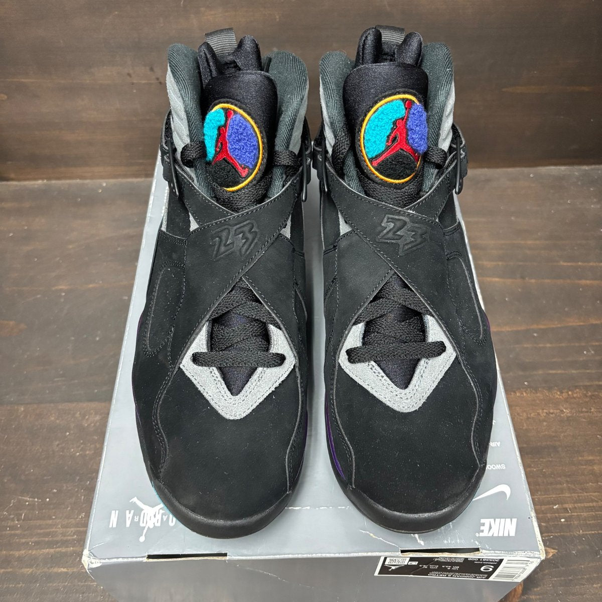 Jordan 8 Retro Aqua (2025) Size 9 (Pre-Owned) - side