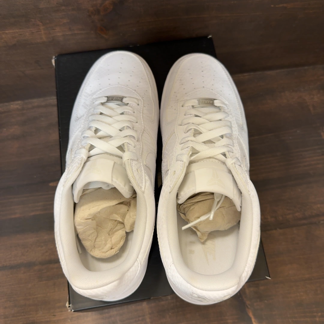 Nike Air Force 1 Low Kobe Bryant Forever White Size 10.5 (Pre-Owned)