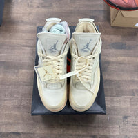 Jordan 4 Retro Off-White Sail (Women's) - Image 2