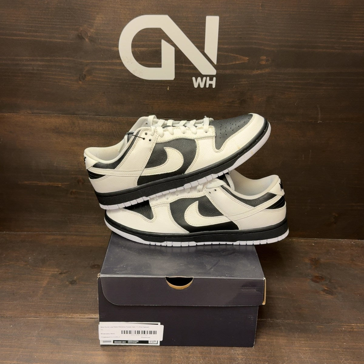 Nike Dunk Low Retro Reverse Panda Size 11 (Pre-Owned) - Image 1