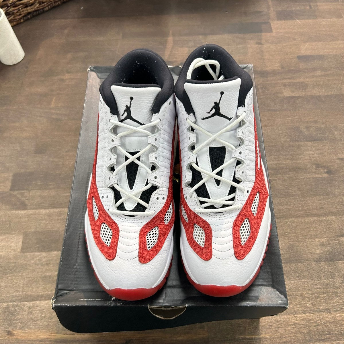 Jordan 11 Retro Low IE White Gym Red - Image 2