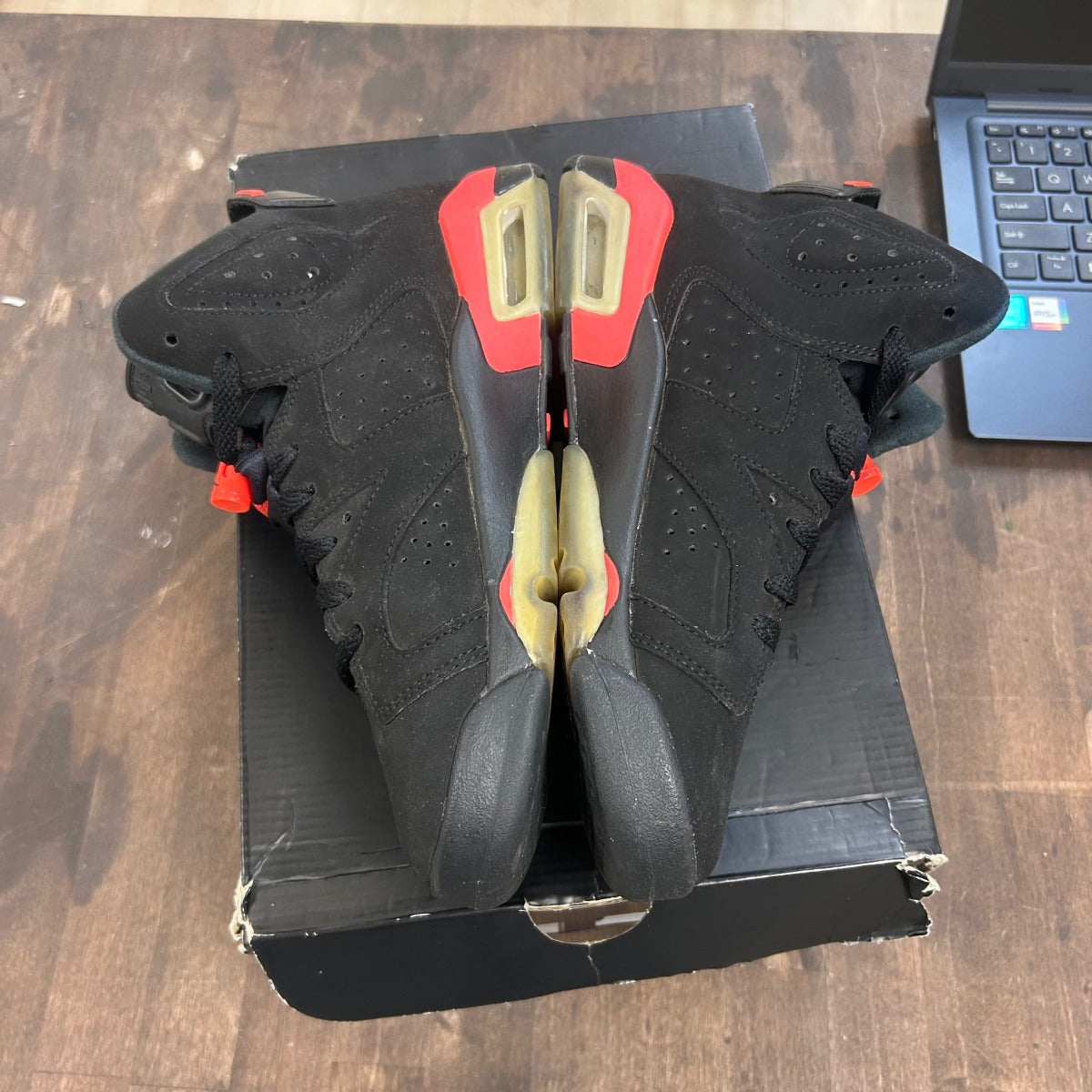 Jordan 6 Retro Infrared Black (2014) (GS) - Image 3
