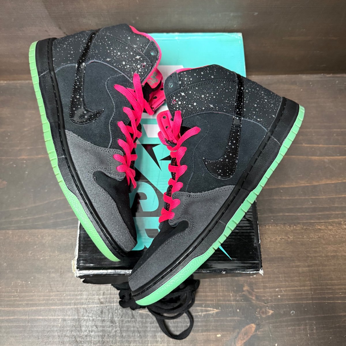 Nike SB Dunk High Premier Northern Lights Size 11.5 (Pre-Owned) - tag