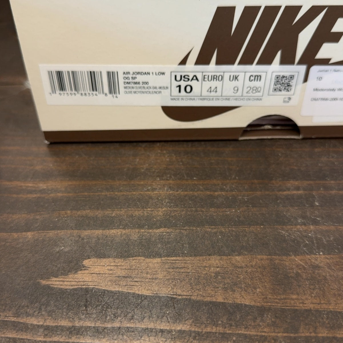 Jordan 1 Retro Low OG SP Travis Scott Medium Olive - Image 9