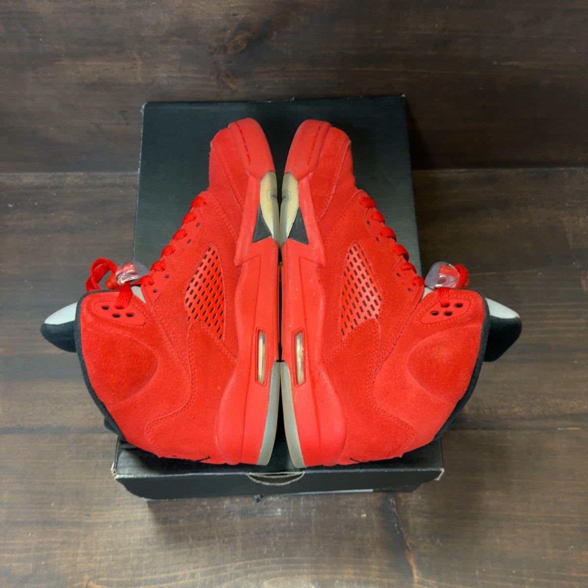 Jordan 5 Retro Red Suede (GS) Size 6.5Y (Pre-Owned) - Image 6
