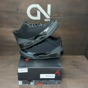 Jordan 3 Retro Black Cat (2025) Size 11 (Pre-Owned) - front