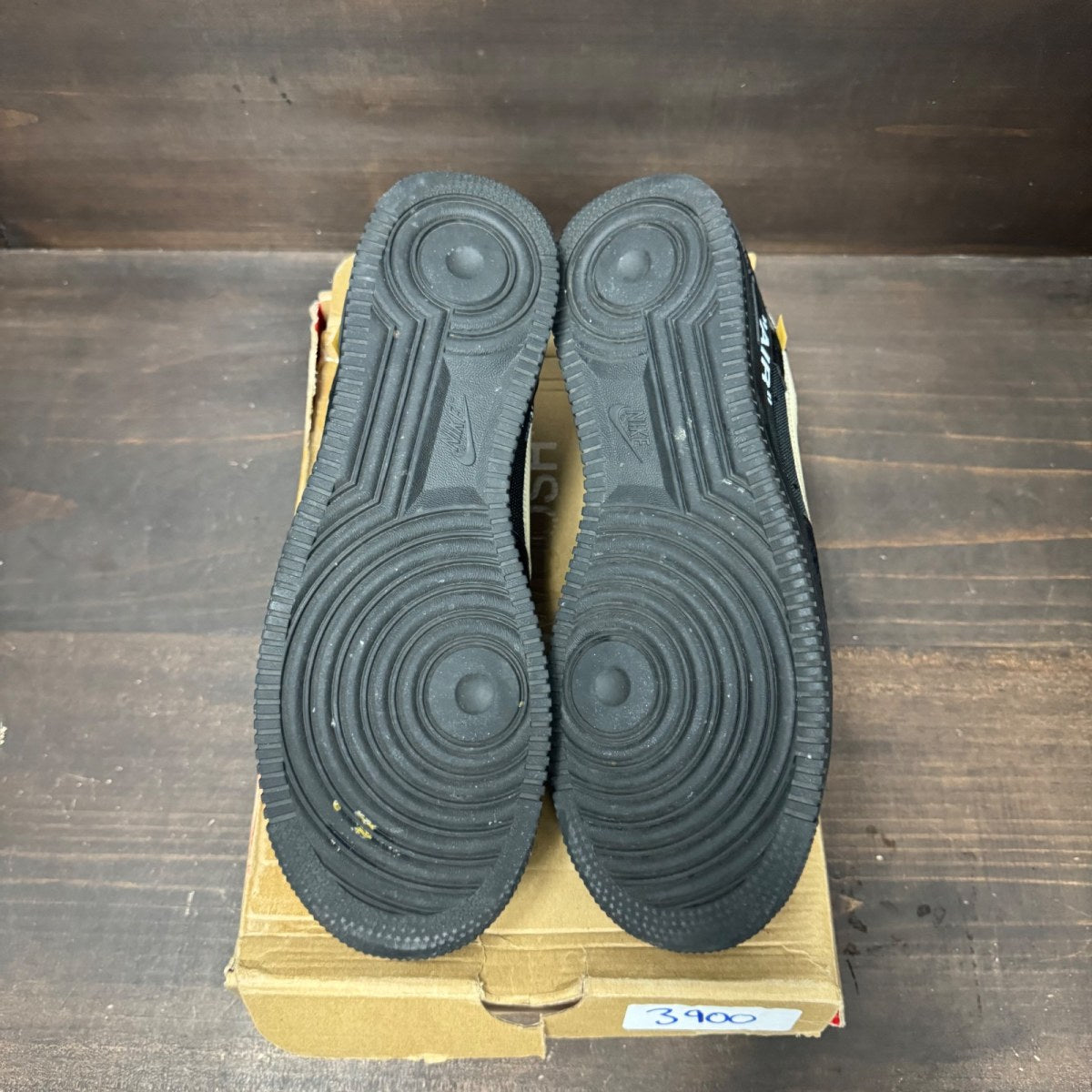 Nike Air Force 1 Low Off-White Black White Size 11 (Pre-Owned) - box