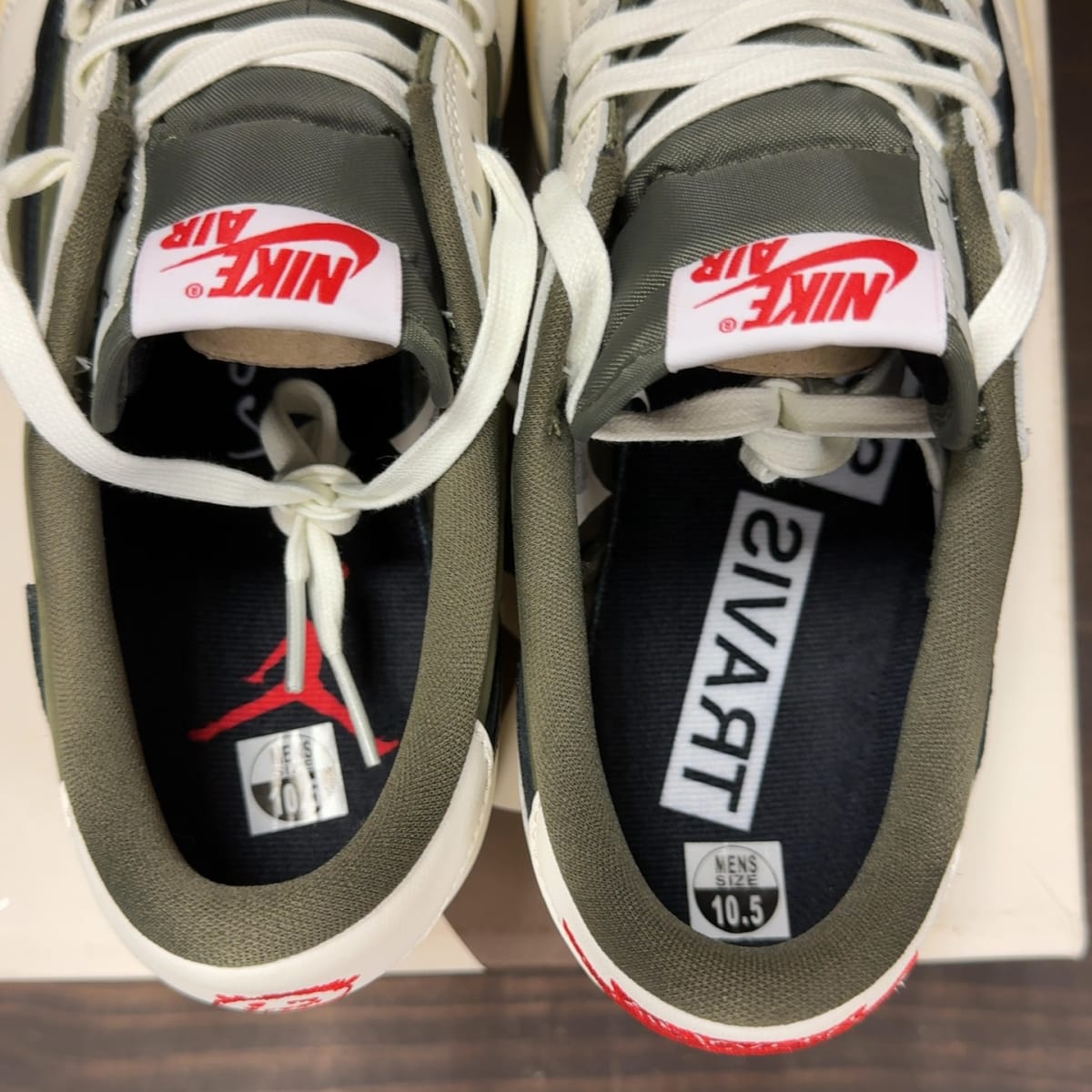 Jordan 1 Retro Low OG SP Travis Scott Medium Olive Size 10.5 (Pre-Owned) - aux