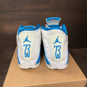 Jordan 14 Retro Neptune Blue (GS) Size 6.5Y (Pre-Owned) - Image 5