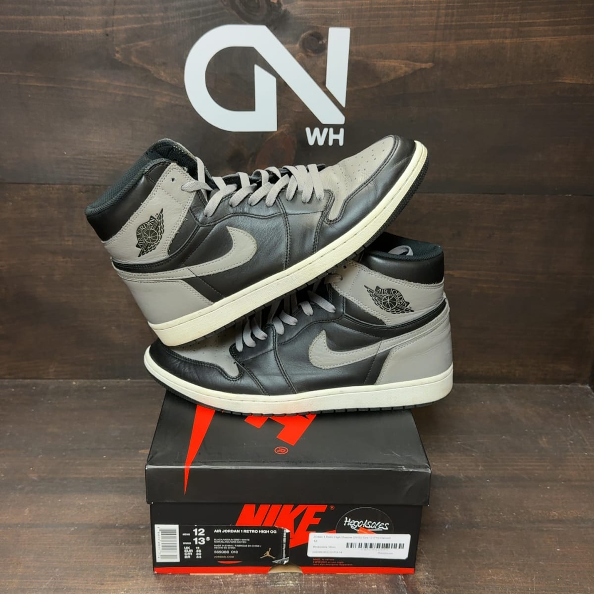 Jordan 1 Retro High Shadow (2018) Size 12 (Pre-Owned) - front