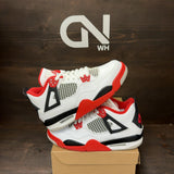 Jordan 4 Retro Fire Red (2020) (GS) Size 6Y (Pre-Owned) - Image 1