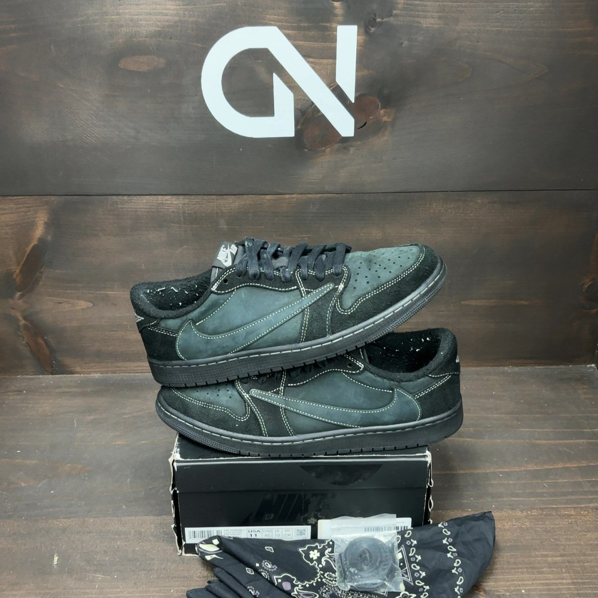 Jordan 1 Retro Low OG SP Travis Scott Black Phantom - Image 1