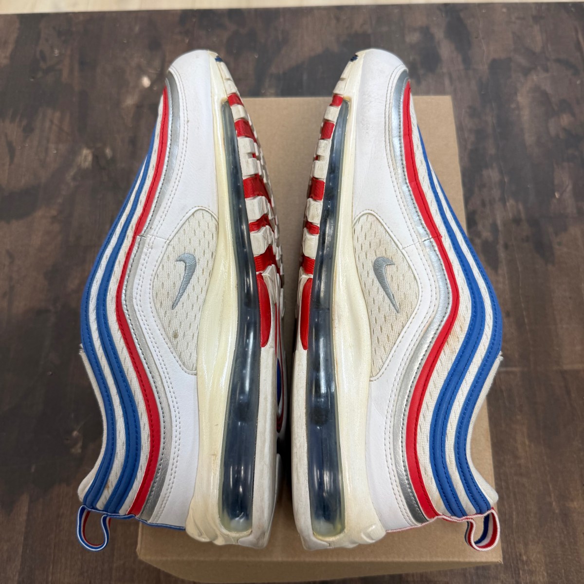 Nike Air Max 97 Game Royal Metallic Silver University Red Size 11.5 (Pre-Owned) - Image 5