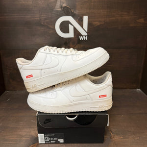 Nike Air Force 1 Low Supreme White Size 10.5 (Pre-Owned)
