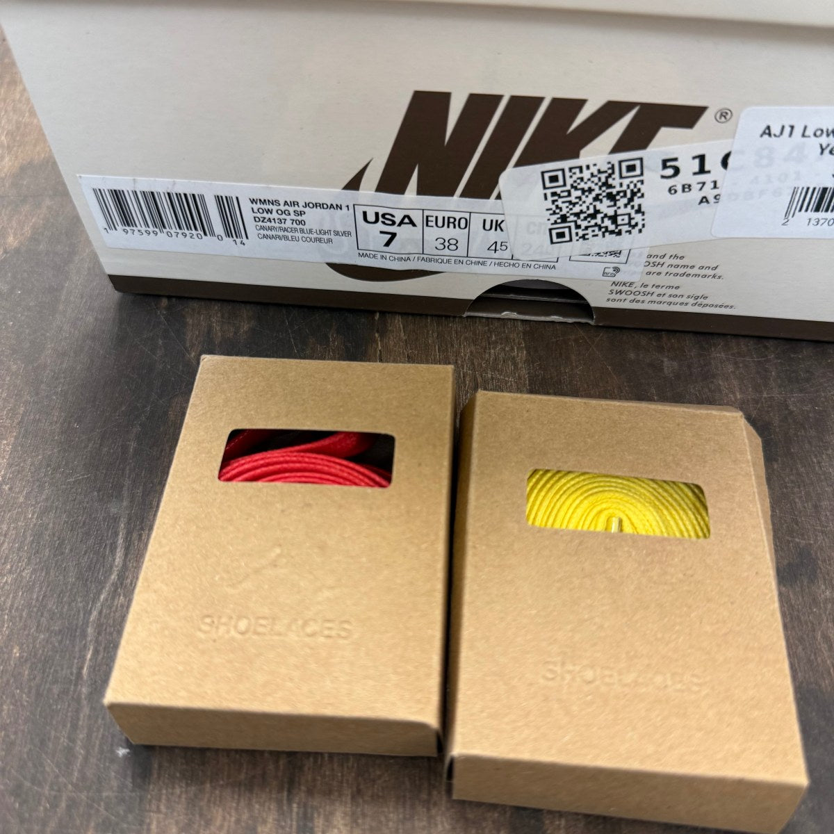 Jordan 1 Retro Low OG SP Travis Scott Canary (Women's) - Image 7