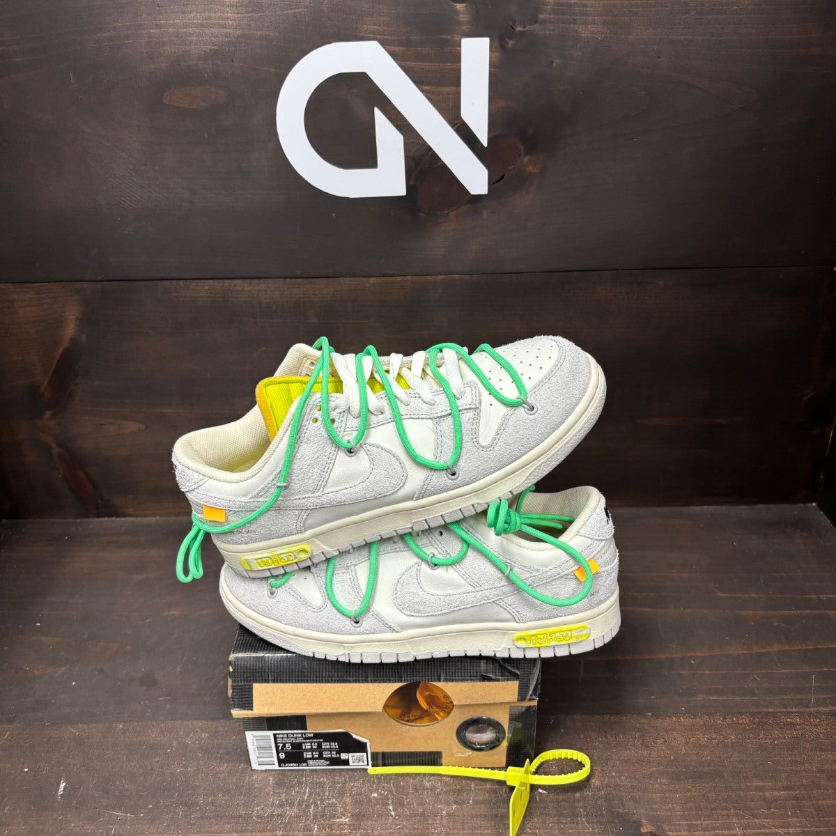 Nike Dunk Low Off-White Lot 14 Size 7.5 (Pre-Owned) - Image 1