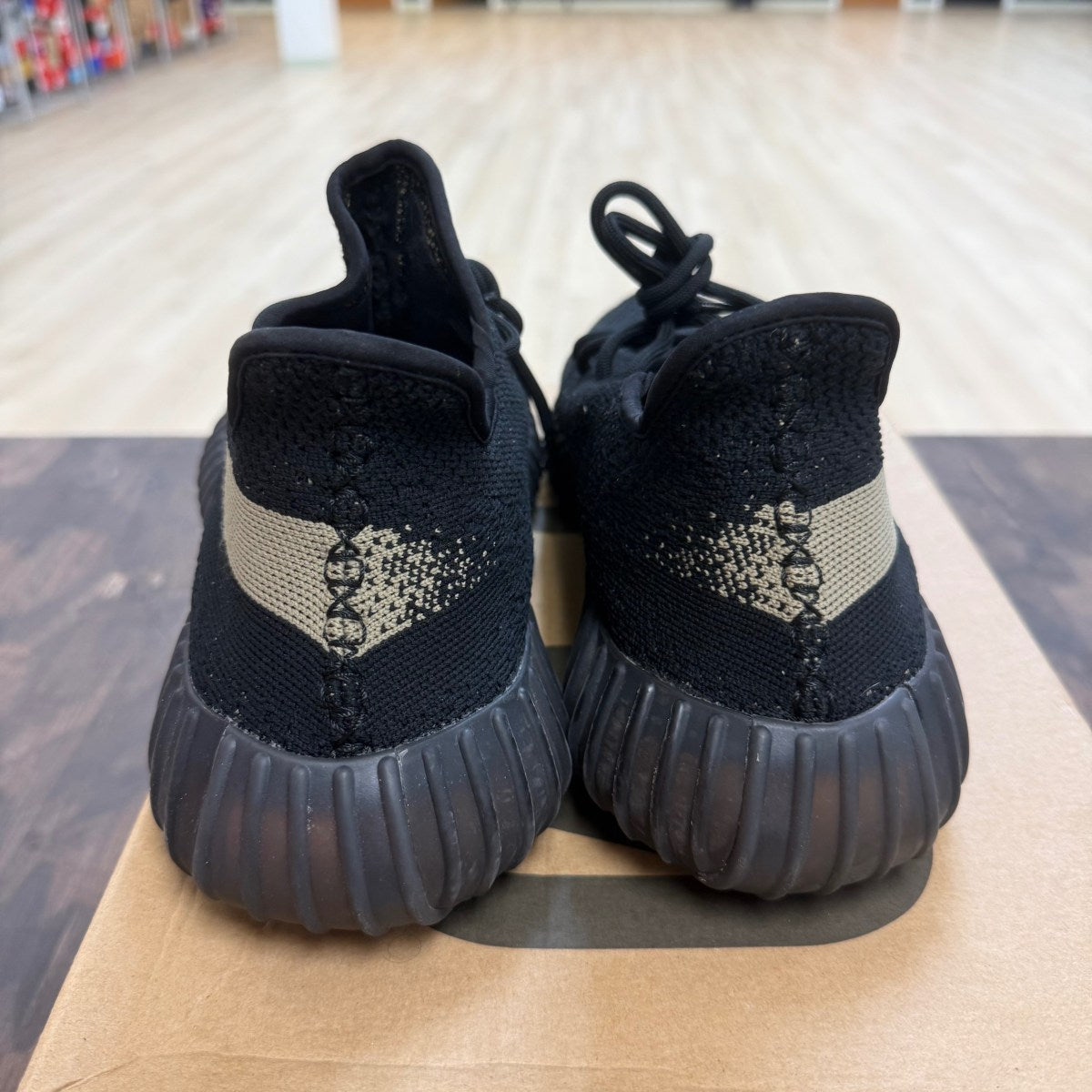 adidas Yeezy Boost 350 V2 Core Black Green - Image 3