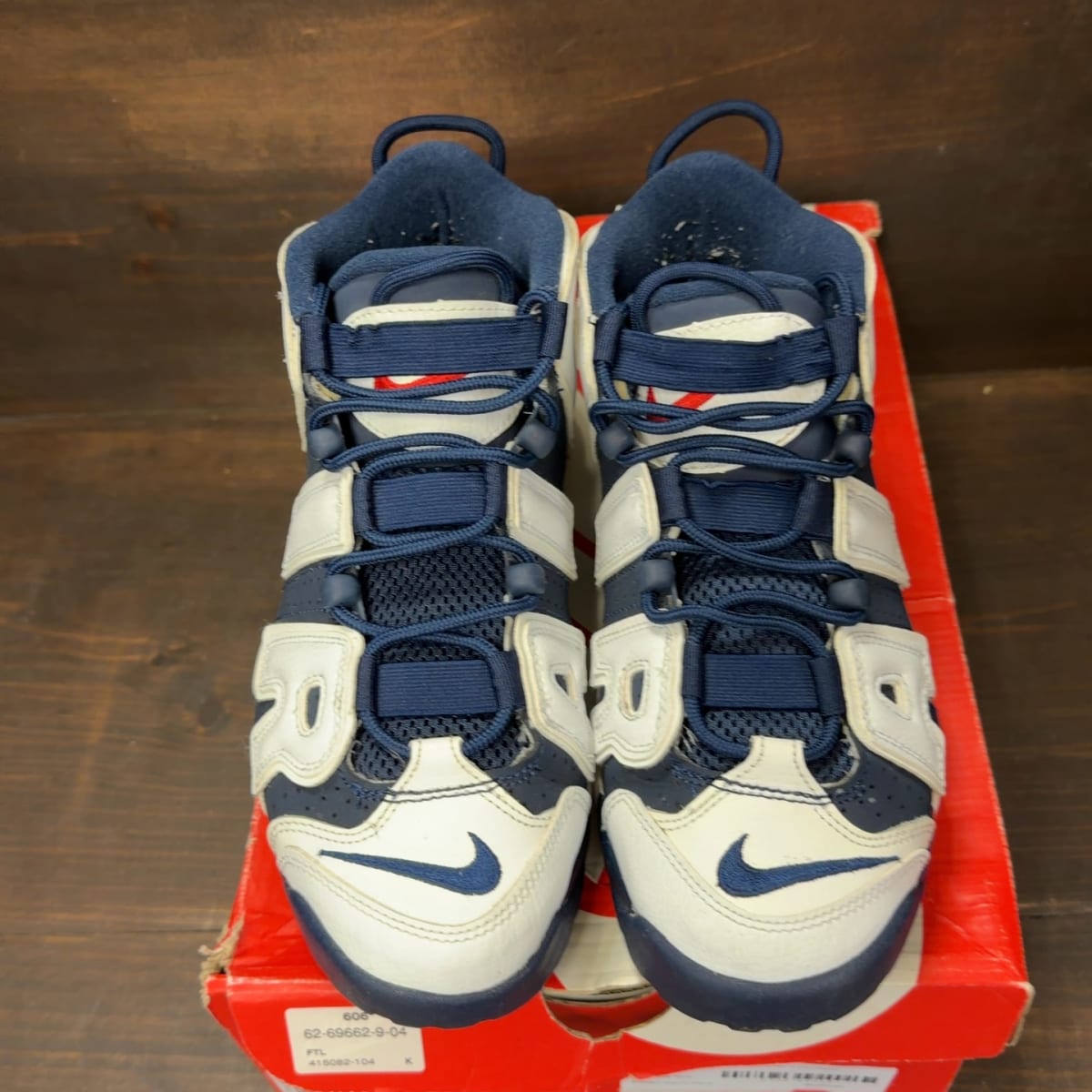 Nike Air More Uptempo Olympic (2016) (GS) Size 7Y (Pre-Owned) - tag