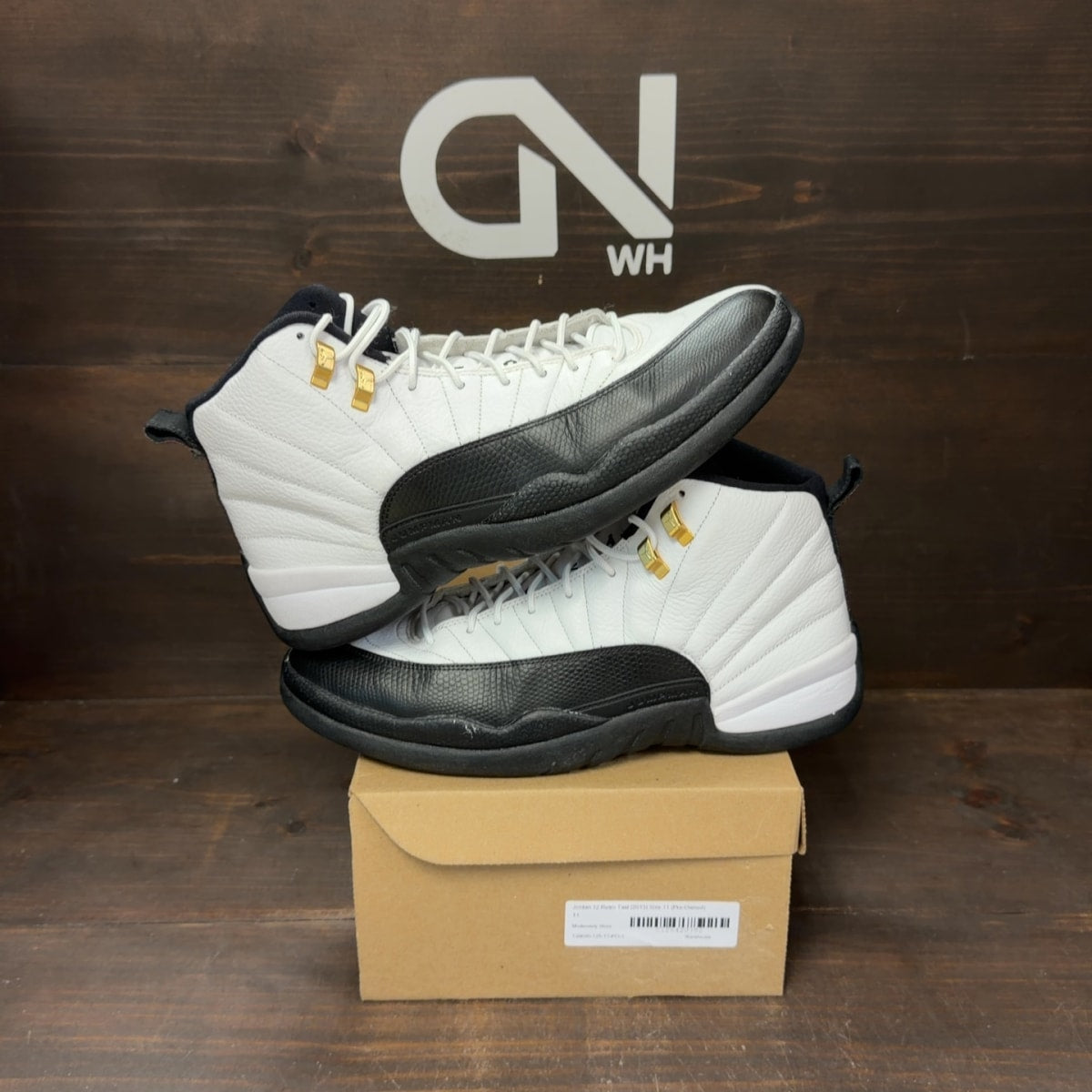 Jordan 12 Retro Taxi (2013) Size 11 (Pre-Owned) - Image 1