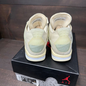 Jordan 4 Retro Off-White Sail (Women's) - Image 5