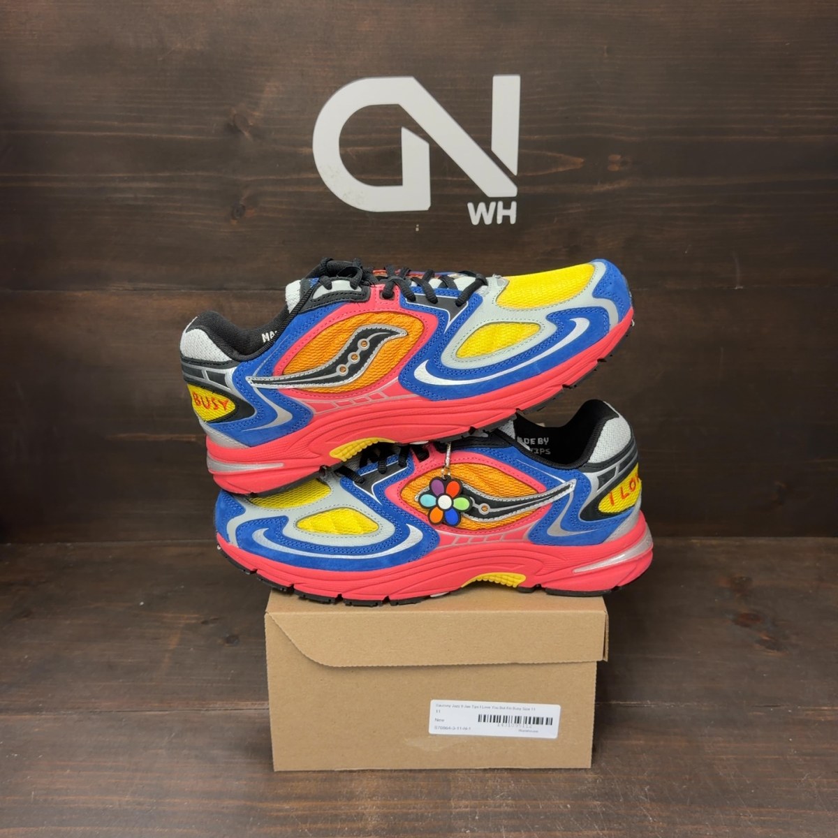 Saucony Jazz 9 Jae Tips I Love You But I’m Busy Size 11 - Image 1