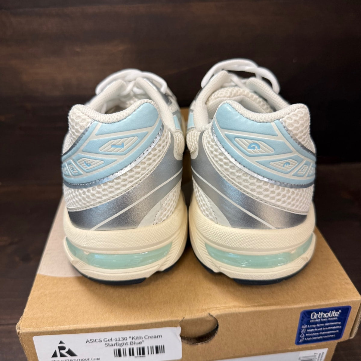 ASICS Gel-1130 Kith Cream Starlight Blue Size 10.5 (Pre-Owned) - Image 4