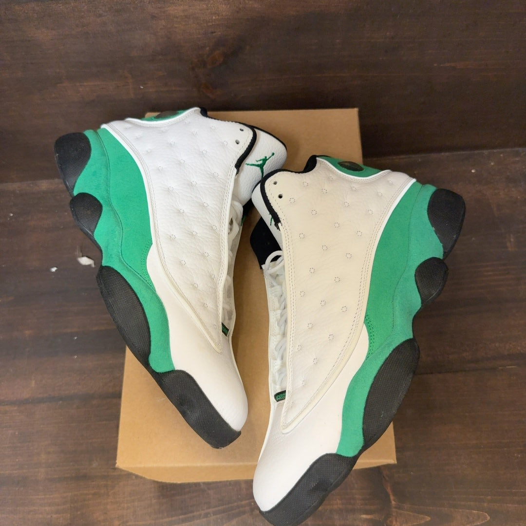 Jordan 13 Retro White Lucky Green Size 10.5 (Pre-Owned) - Image 2