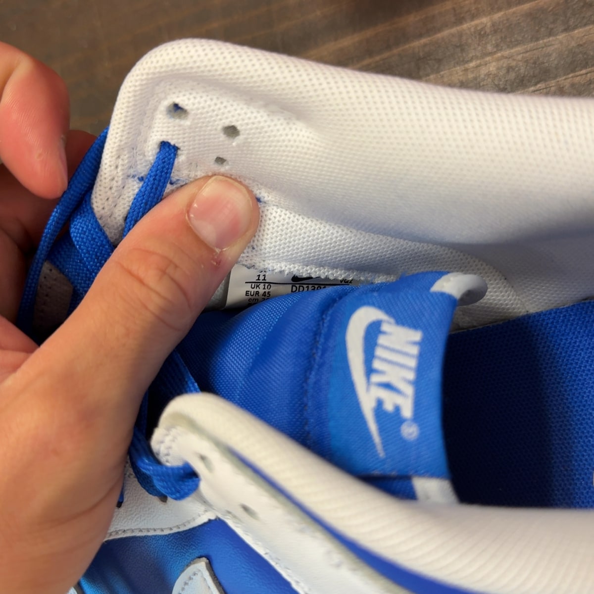 Nike Dunk Low Racer Blue White - Image 7