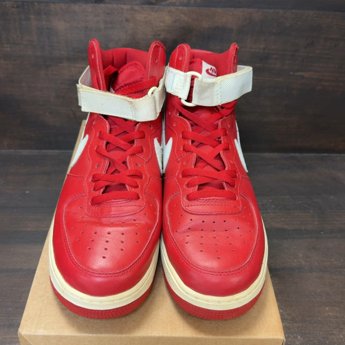 Nike Air Force 1 High NAI-KE Gym Red (2015) Size 10.5 (Pre-Owned) - Image 3