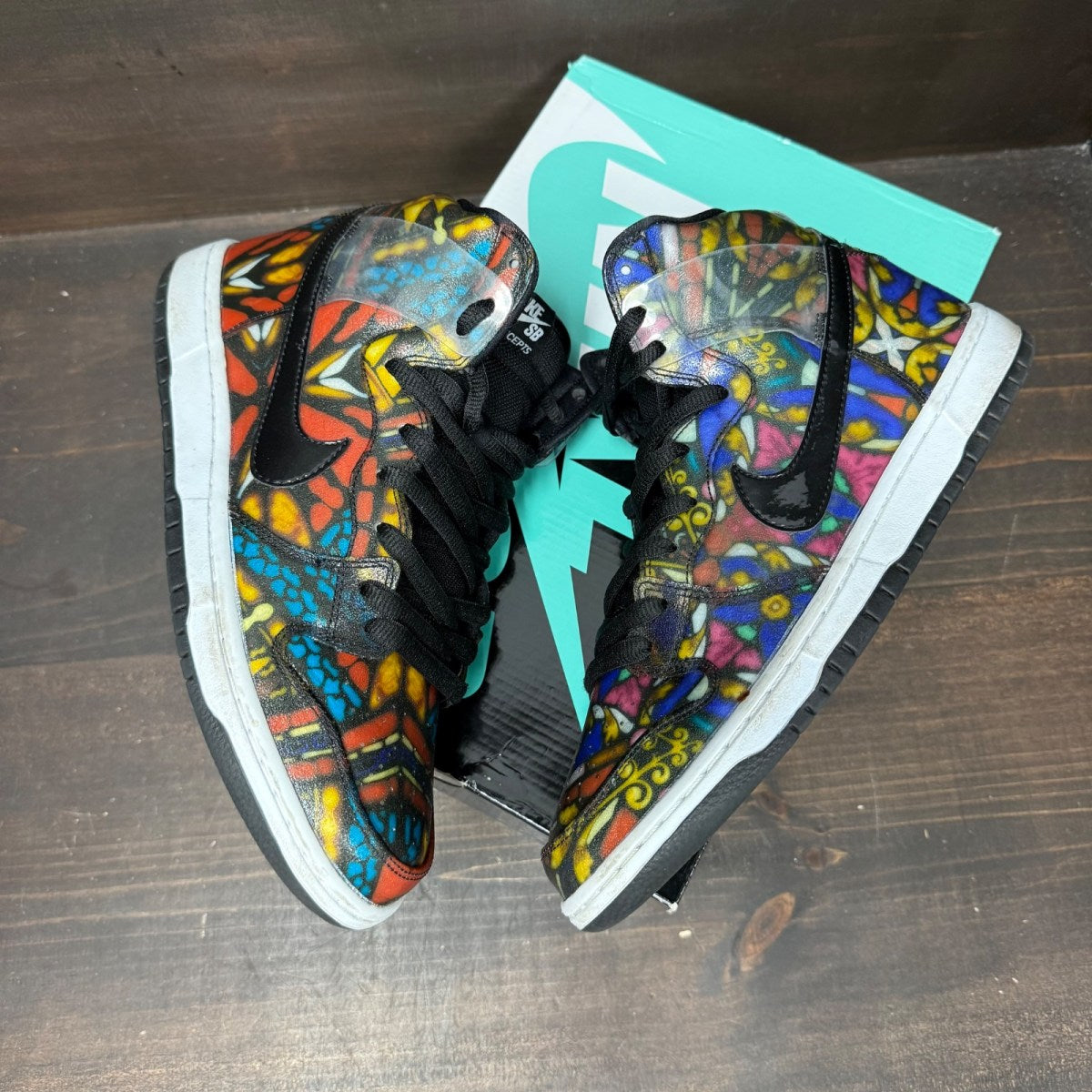 Nike SB Dunk High Concepts Stained Glass - Image 4