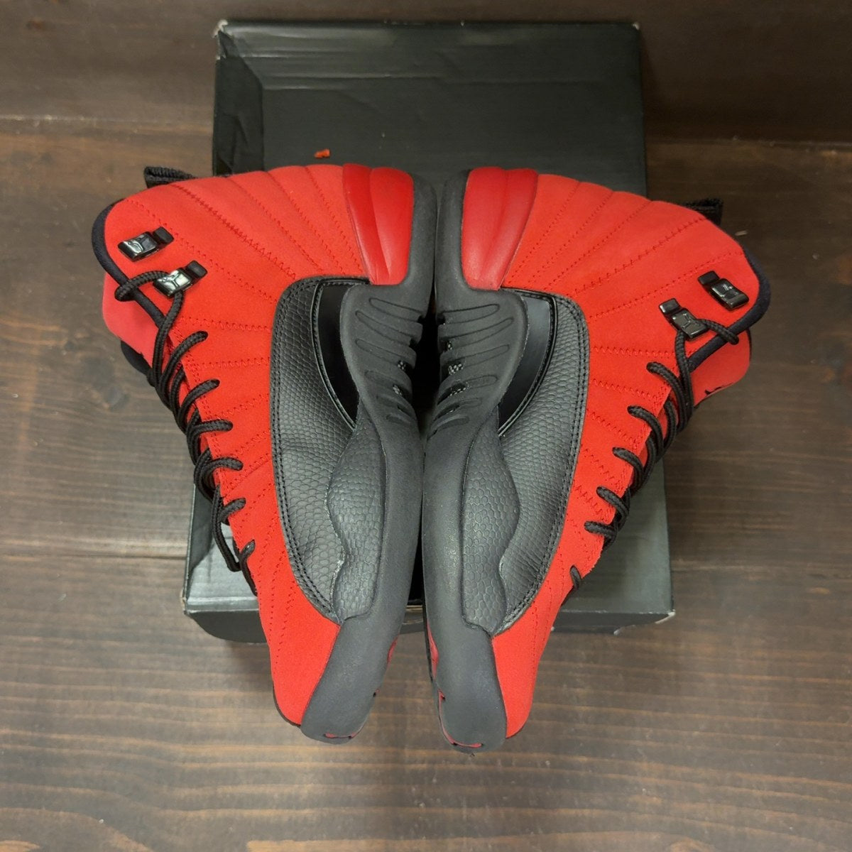 Jordan 12 Retro Reverse Flu Game (GS) Size 5.5Y (Pre-Owned) - aux