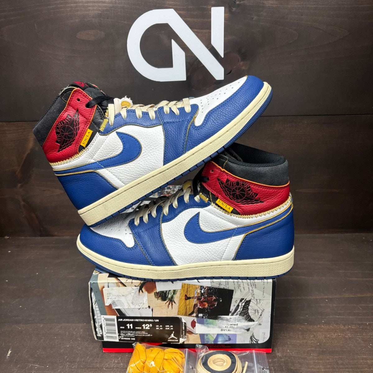 Jordan 1 Retro High Union Los Angeles Storm Blue Size 11 (Pre-Owned) - Image 1