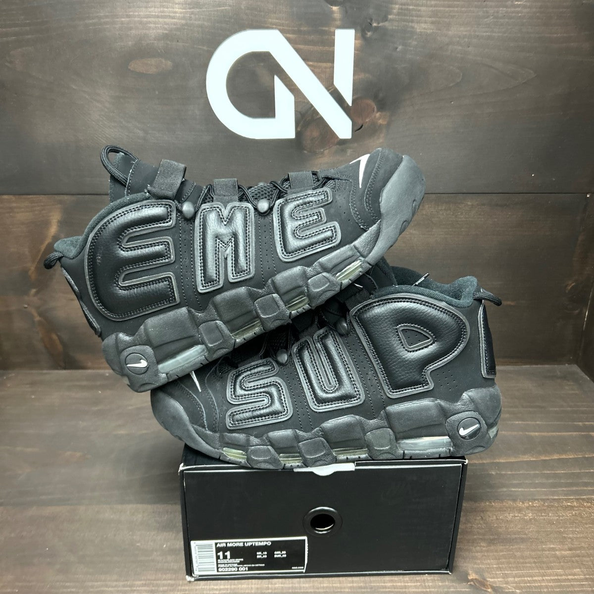 Nike Air More Uptempo Supreme Suptempo Black - Image 1